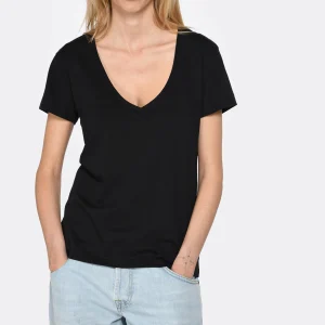 JEANNE VOULAND Tee-shirt Bobby V Coton Pima Noir 11