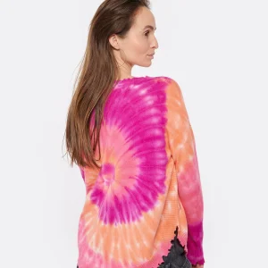 Kujten Pull Col Rond Mela Sunny Cachemire Rose Neon 15