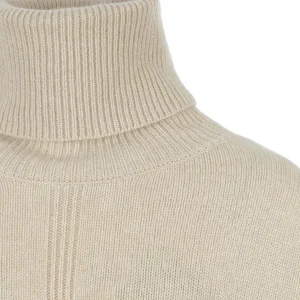 Kujten Pull Tali Col Roulé Cachemire Beige Organic 8