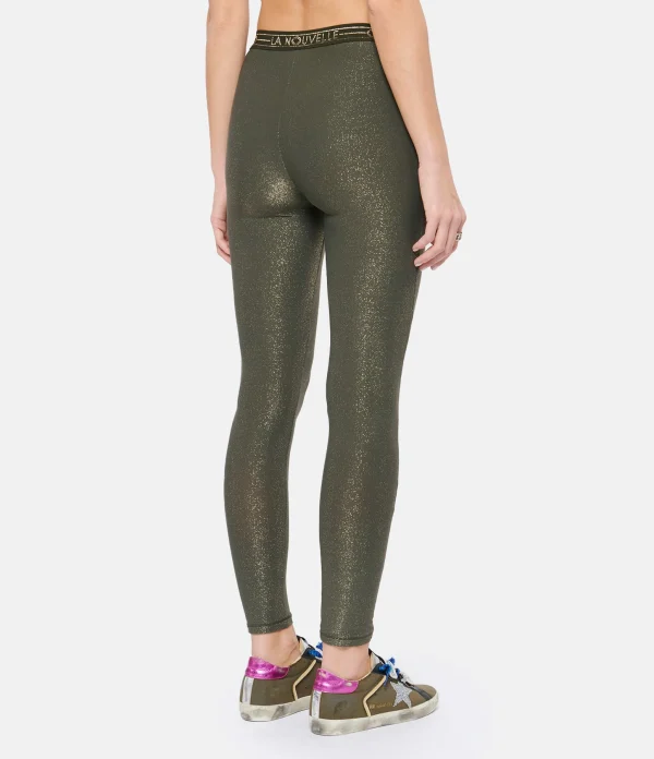 La Nouvelle Legging Gary Lurex Vert 6