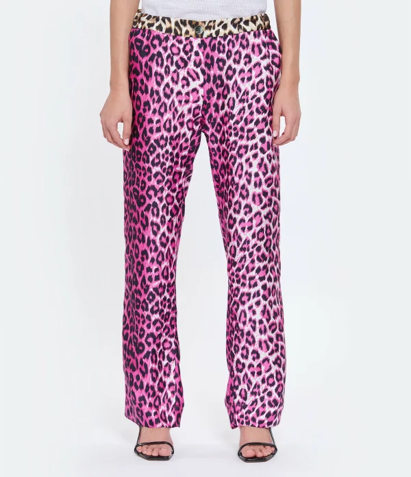 LA PRESTIC OUISTON Pantalon Lucky Soie Panthère Rose, Exclusivité Lulli 5