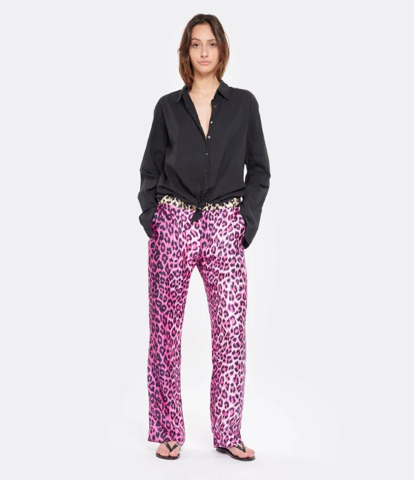 LA PRESTIC OUISTON Pantalon Lucky Soie Panthère Rose, Exclusivité Lulli 7