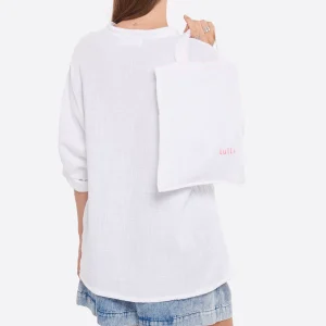 LES FÉLICITÉS Blouse Coton Blanc Rose, Exclusivité Lulli 17