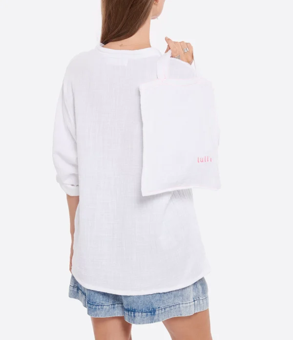 LES FÉLICITÉS Blouse Coton Blanc Rose, Exclusivité Lulli 6