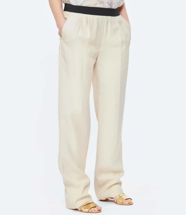 LOULOU STUDIO Pantalon Takaroa Lin Beige 5