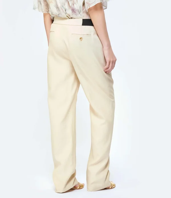 LOULOU STUDIO Pantalon Takaroa Lin Beige 6