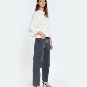 LOULOU STUDIO Top Cabra Crochet Coton Ivoire 13