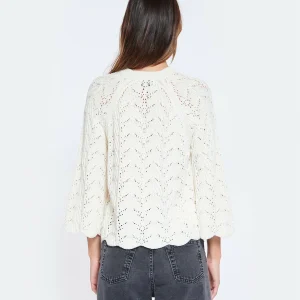 LOULOU STUDIO Top Cabra Crochet Coton Ivoire 15