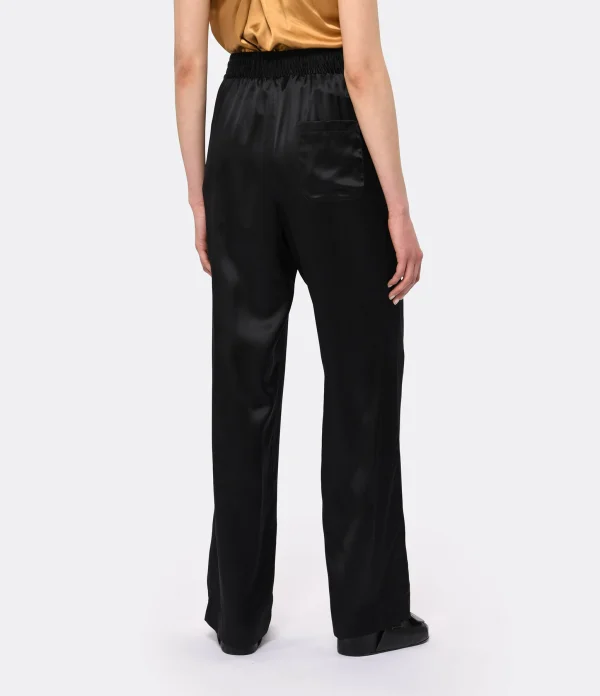 LOULOU STUDIO Pantalon Soma Soie Noir 5