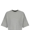 LOULOU STUDIO Tee-shirt Court Gupo Coton Gris 19