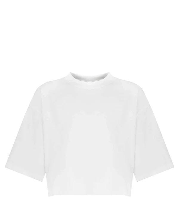 LOULOU STUDIO Tee-shirt Court Gupo Coton Blanc 1