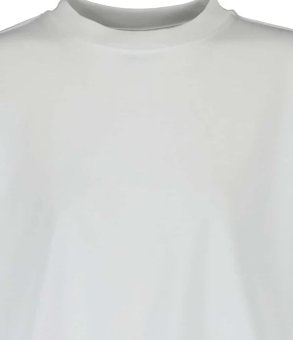 LOULOU STUDIO Tee-shirt Court Gupo Coton Blanc 3