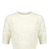 LOULOU STUDIO Top Crochet Jaro Coton Ivoire 17