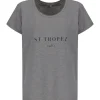 Tee-shirt Lulli St-Tropez Col Rond Coton Gris, Collaboration Jeanne Vouland X Lulli 8