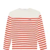 Maison Labiche Tee-shirt Cool Sailor Amore Coton Biologique Rouge Ivoire 17