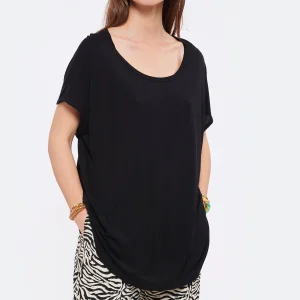 MAEVY MOUVEMENT LIBRE Tee-shirt Parfait Bambou Noir 11