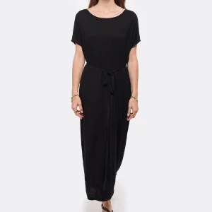 MAEVY MOUVEMENT LIBRE Robe Margo Bambou Noir 10