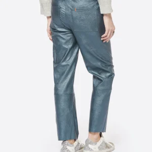 MAEVY MOUVEMENT LIBRE Pantalon Cuir Vegan Océan 15