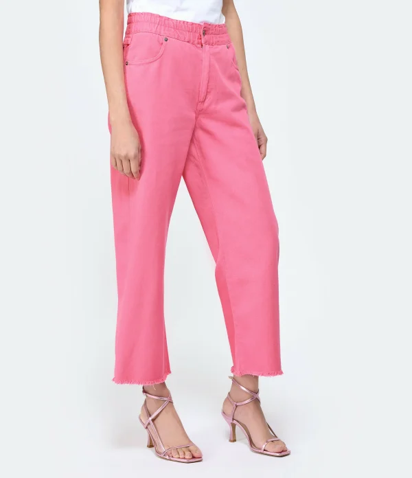 MAEVY MOUVEMENT LIBRE Pantalon Denim Rose Barbie 5