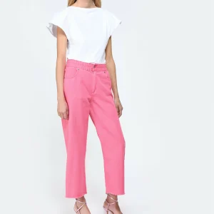 MAEVY MOUVEMENT LIBRE Pantalon Denim Rose Barbie 11