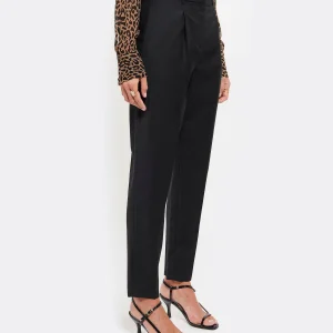 MAISON STANDARDS Pantalon à Pinces Laine Noir 13