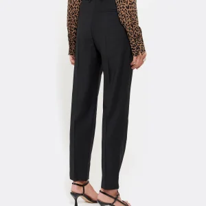 MAISON STANDARDS Pantalon à Pinces Laine Noir 15