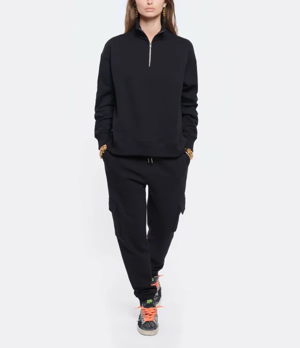 MAISON STANDARDS Sweatshirt Chiara Coton Noir 4