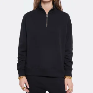 MAISON STANDARDS Sweatshirt Chiara Coton Noir 8