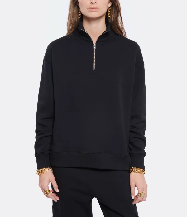 MAISON STANDARDS Sweatshirt Chiara Coton Noir 3