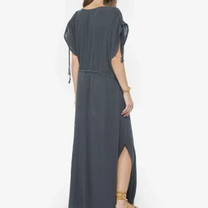 MAISON SAINT JULIEN Robe Alexandrie Longue Coton Midnight Blue 12