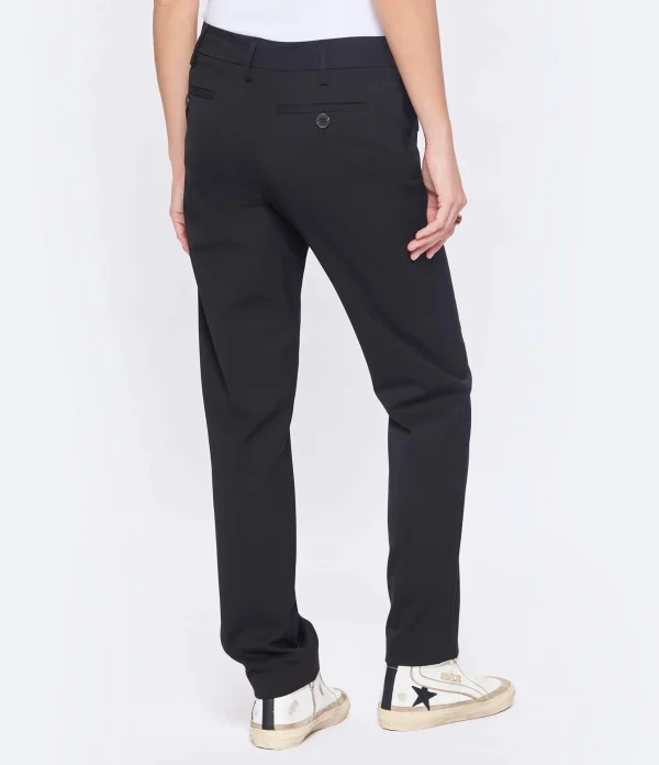 MAISON STANDARDS Pantalon Darius Laine Noir 6