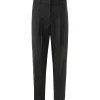 MAISON STANDARDS Pantalon à Pinces Laine Noir 22