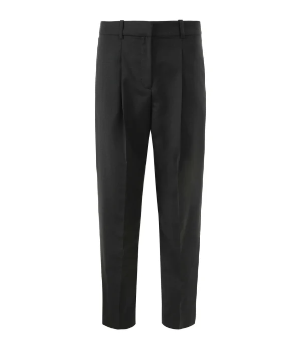 MAISON STANDARDS Pantalon à Pinces Laine Noir 1