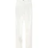 MAISON STANDARDS Pantalon Chino Bertine Coton Écru 19