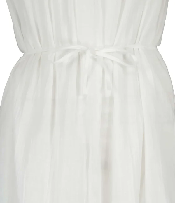 MAISON SAINT JULIEN Robe Palm Coton Blanc 3