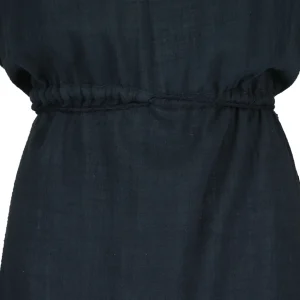 MAISON SAINT JULIEN Robe Alexandrie Longue Coton Midnight Blue 8