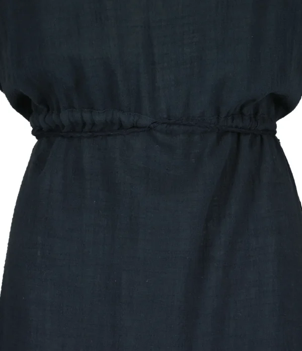 MAISON SAINT JULIEN Robe Alexandrie Longue Coton Midnight Blue 3