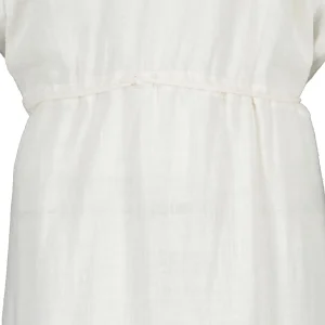 MAISON SAINT JULIEN Robe Alexandrie Longue Coton Blanc 8