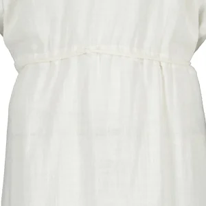 MAISON SAINT JULIEN Robe Alexandrie Longue Coton Blanc 8