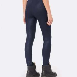 MAJESTIC FILATURES Legging Métallique Navy 16