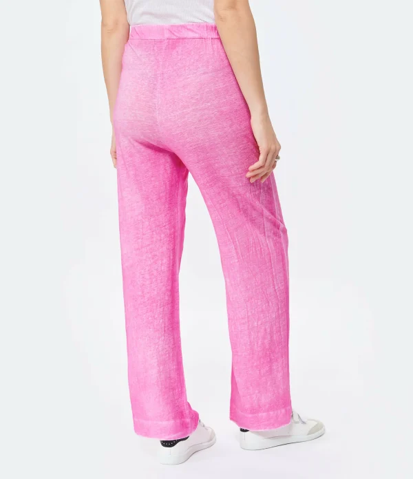 MAJESTIC FILATURES Pantalon Lin Flamingo 6