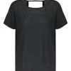 MAJESTIC FILATURES Tee-shirt Col Rond Lin Noir 16