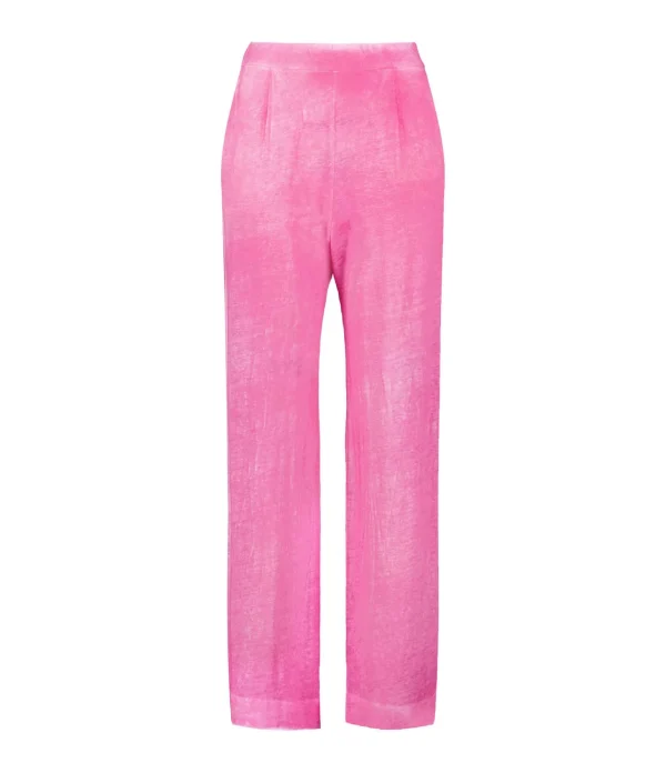 MAJESTIC FILATURES Pantalon Lin Flamingo 1