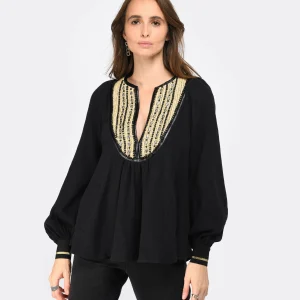 Mes Demoiselles Blouse Nidia Coton Noir 11