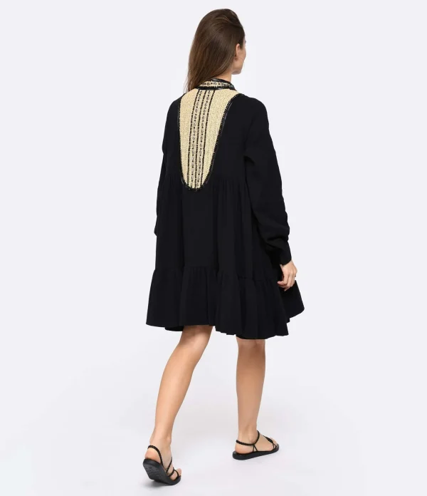 Mes Demoiselles Robe Noma Coton Noir 5