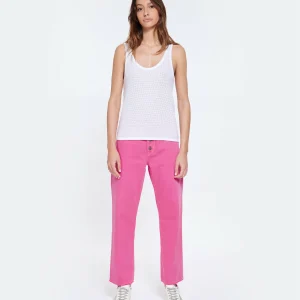 MIRA MIKATI Jean Broderie Coton Rose 18