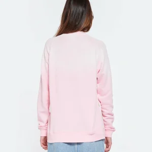 MIRA MIKATI Pull Raglan Broderie Coton Biologique Rose 18