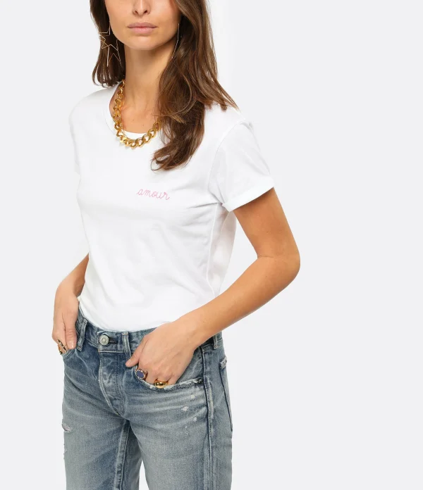 Maison Labiche Tee-shirt Amour Blanc 4