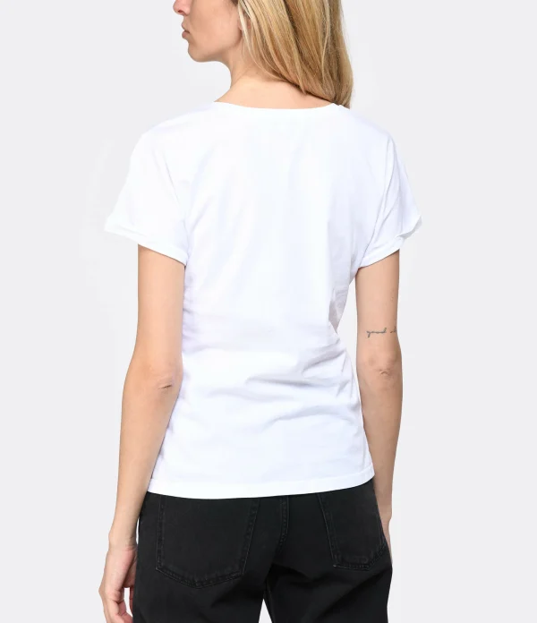 Maison Labiche Tee-shirt Chateau Nuit D’Ete Coton Bio Blanc 6