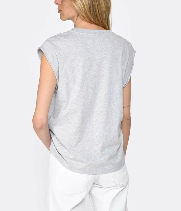 Maison Labiche Tee-shirt Sedaine Out Of Office Coton Bio Gris 6